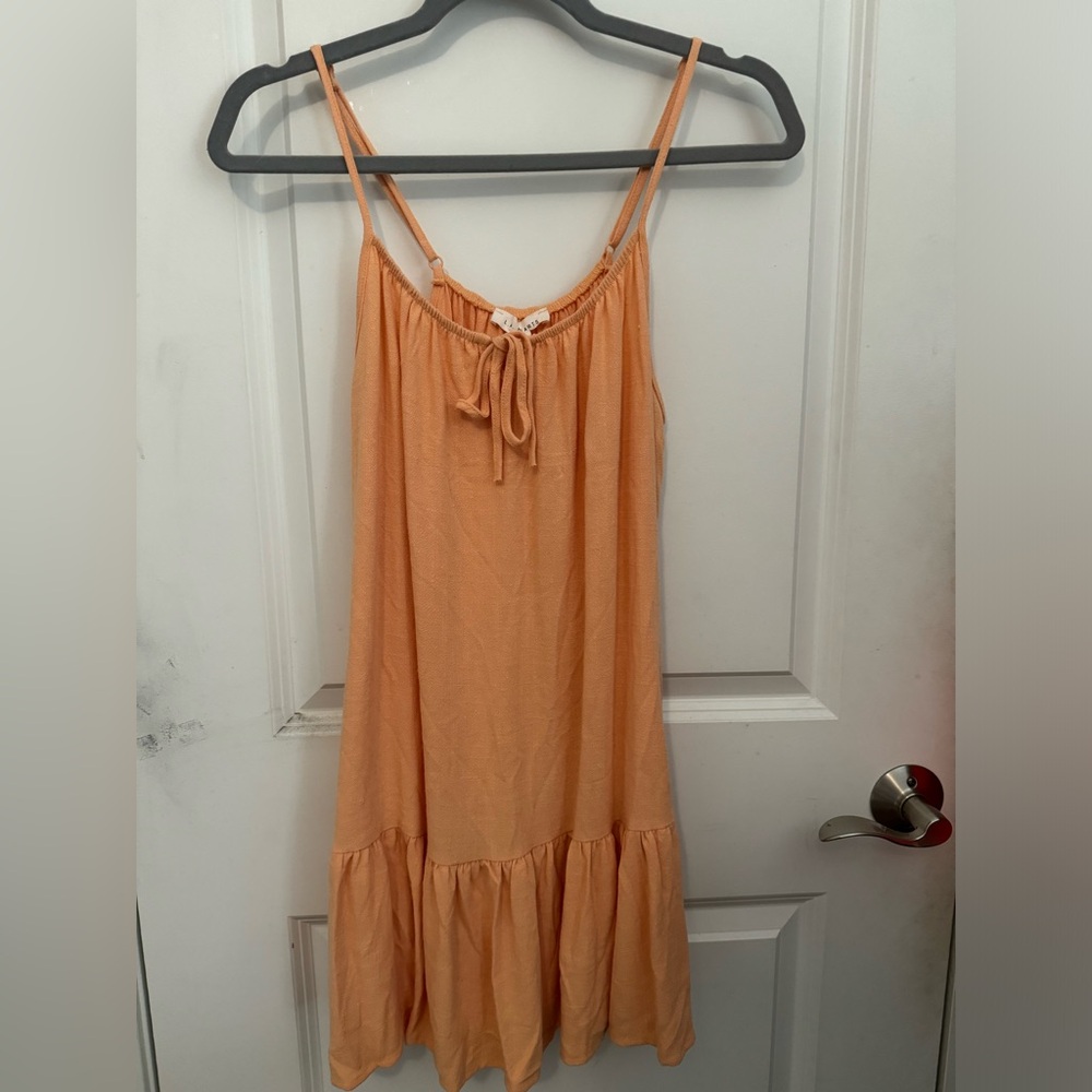 orange sun dress